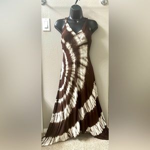 Long asymmetric bottom summer dress